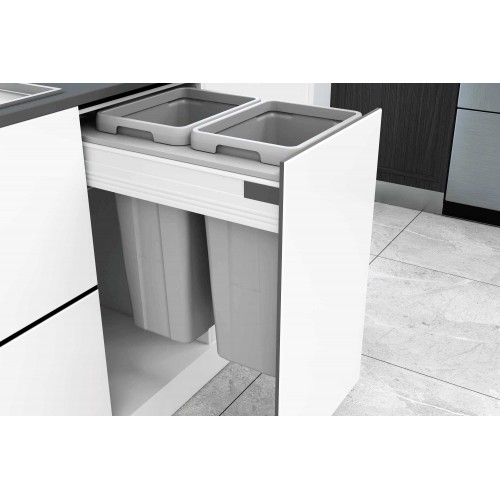 MD40-18GR Double Waste Bins with Soft Closing MD40-18GR Double Waste Bins with Soft Closing